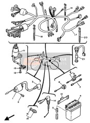 26L821310000, Riem, Accu, Yamaha, 1