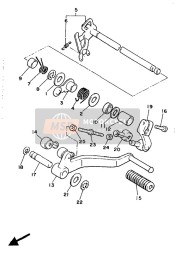 2XK181150000, Biellette,  Selecteur, Yamaha, 1