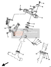 34X233170000, Kabelhalter, Yamaha, 1