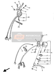 5H0839800900, Front Stop Switch Assy, Yamaha, 2