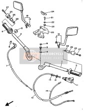 4G0263350000, Kupplungsseil, Yamaha, 0