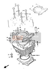 90201085L300, Washer, Plate, Yamaha, 3