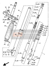 3XJ23167L000, . Holder, Axle, Yamaha, 3