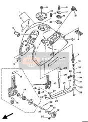 1UA245000100, Fuel Cock Assy 1, Yamaha, 2