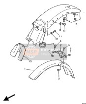 4AJ215110000, Garde Boue Av, Yamaha, 4