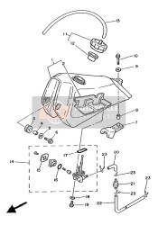 55X245000200, Brandstofkraan Assy 1, Yamaha, 1