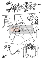 1E6821310000, Sangle Batterie, Yamaha, 2