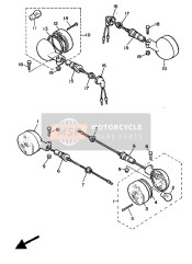 3GW833100300, Clignotant Avant 1 C, Yamaha, 0