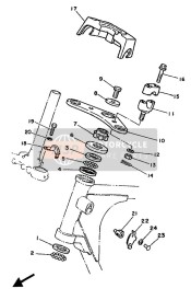 1E6234410000, Supporto, Superiore Manubrio, Yamaha, 2