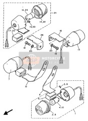 185833111000, Bulbo 6V 8W TT350'86, Yamaha, 2