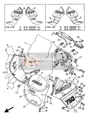 3LD2835100GE, Body, Cowling, Yamaha, 2