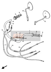 1FK262400000, Grip Assy, Yamaha, 1