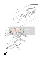 4TR847170000, Cord, Taillight, Yamaha, 2