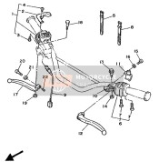 1LN829110000, Support,  Levier 1, Yamaha, 3