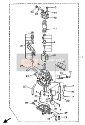 3ME1490J0000, Set Spillo              DTR125, Yamaha, 0