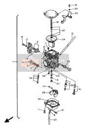 620142313300, Gicleur,  Principal, Yamaha, 0