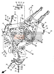 3GW214710033, Protecteur,  Moteur, Yamaha, 1