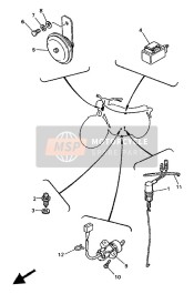 2J2825301100, Stop Switch Assy, Yamaha, 2