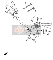 3YX829110100, Halter, Hebel 1, Yamaha, 2