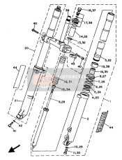 4FM231714000, Kolben, Vorderradgabel, Yamaha, 2