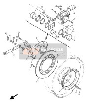 1FKW00460100, Brake Pad Kit 2, Yamaha, 2