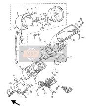 1FK835501100, Cavo Conta/km.           V-MAX, Yamaha, 2