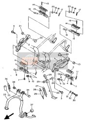 2H7274140000, Damper, Footrest, Yamaha, 1