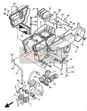 3TB144530000, Joint, Air Cleaner 1, Yamaha, 2