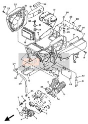 3YF144510200, Element,  Filtre A Ai, Yamaha, 2