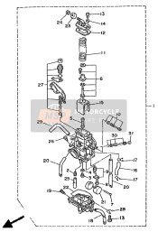 3MA141072800, Valvola Spillo, Yamaha, 0