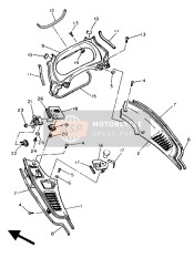 956070520000, Dado A Bloccaggio Automatico, Yamaha, 4