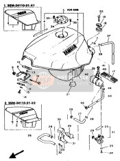 901100501000, Bolt, Hexagon Houder Hoofd, Yamaha, 2