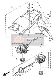 Alternatief (Carburateur-Spatbord) (Voor CH)