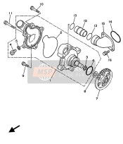 3VD124590000, Gear, Impeller As, Yamaha, 0