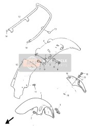 2J2216290100, Butoir GARDE-BOUE, Yamaha, 0