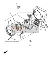 5H0843150000, Rim, Headlight, Yamaha, 1