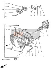 904801051700, Grommet, Yamaha, 2