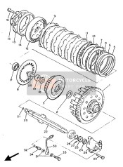 1FK1638A0000, Durite,  Embrayage 1, Yamaha, 1