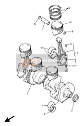 Piston de vilebrequin