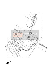 2PP147080000, Beschermmont., R. Demper, Yamaha, 0