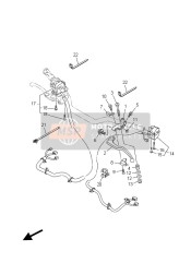 2PP839630000, Lenkerschalter 3 (R), Yamaha, 2