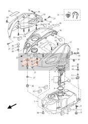 5D7F412910P1, Cache Laterale, Yamaha, 0