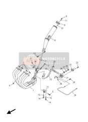 2PN146020000, Collettore Scarico, Yamaha, 0