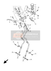 5EBW25870100, Master Cylinder Sub Assy, Yamaha, 0