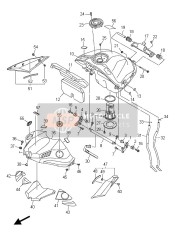 2CR2414H0000, Zierverkleidung, Abdeckung, Yamaha, 0