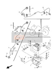 2WD859700100, Wheel Sensor Assy, Front, Yamaha, 0