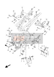 5D7F72111000, Pedale,  Frein, Yamaha, 2