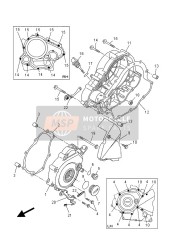 1CKE54610000, Gasket, Crankcase, Yamaha, 1