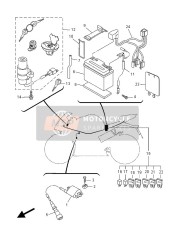 5D7H21151000, Wire Plus Lead, Yamaha, 2