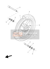 5JNF51170000, Spacer, Bearing, Yamaha, 1